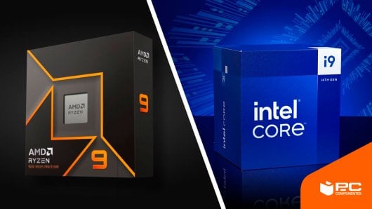 Comparaison des processeurs AMD Ryzen 9 9950X vs Intel i9-14900K PcComponentes