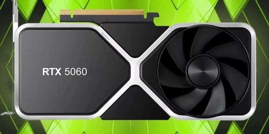 Imagen promocional de la GPU 5060 de NVIDIA