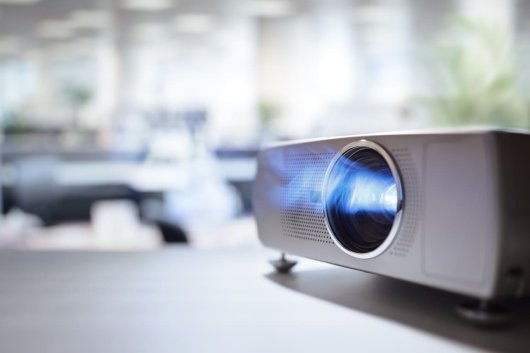 puntos blancos en el proyector