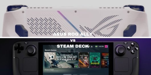 Comparativa entre las consolas ASUS Rog Ally y Steam Deck