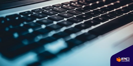 Teclado de un ordenador portátil Mac