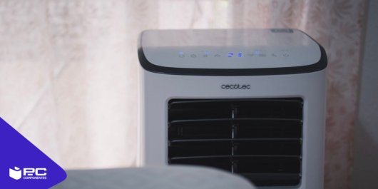 un buen aire acondicionado portátil blanco