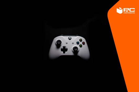 Un mando de Xbox blanco
