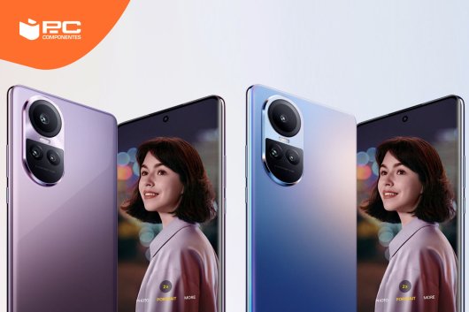 Imagen comparativa entre los móviles Oppo Reno 10 y Oppo Reno 10 Pro