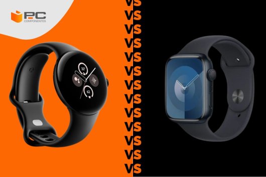 Imagen comparativa entre Google Pixel Watch 2 vs Apple Watch 9