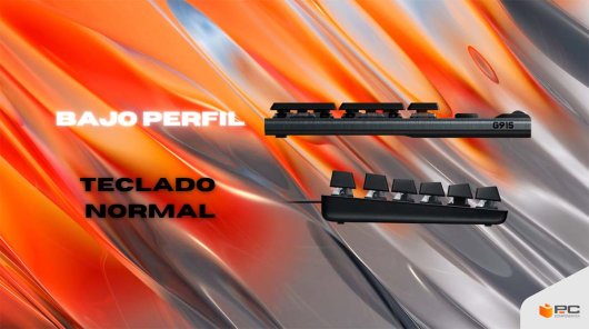 Teclado de perfil baixo