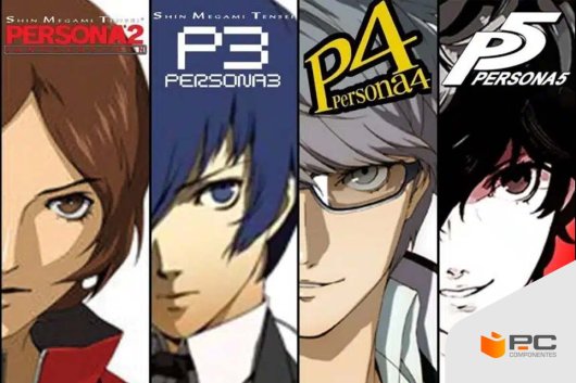 Los mejores juegos de la saga Persona de izquierda a derecha