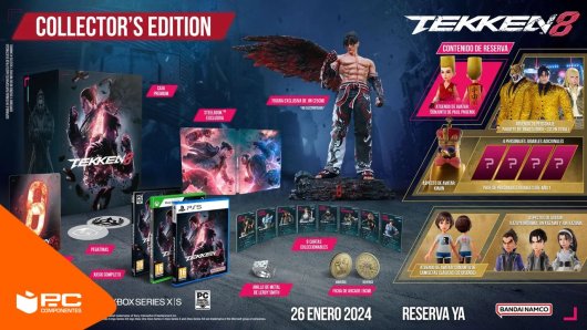 Imagen del contenido de las Ediciones especiales de Tekken 8 Collectors edition