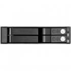 Silverstone FS202B Frontal de 3.5" Preto para 2 Discos Rígidos SATA 2.5