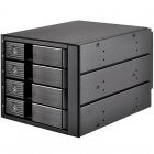 Silverstone FS304B Frontal de 5.25" Negro para 4 Discos Duros SATA 3.5"