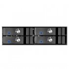 Silverstone FS204 Bahía Frontal 5.25" Negro para 4 Discos Duros SATA 2.5"