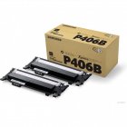 Cartucho Tóner Original Pack Doble Samsung CLT-P406B Negro