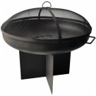 Purline EFP62 Brasero de Exterior con Tapa Protectora Acero Negro