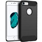 Cool Funda Carbón Negra para iPhone 6/7/8/SE 2020