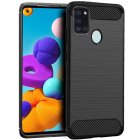 Cool Funda TPU Flexible Carbón Negro para Samsung Galaxy A21s A217