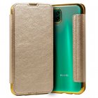 Cool Funda Flip Cover Leather Dorado para Huawei P40 Lite