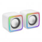 Mars Gaming MSCUBEW Colunas Gaming RGB DSP 8W Brancas