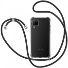 Icoveri Funda con Cordón Negro para Huawei P40 Lite