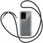 Icoveri Funda con Cordón Negro para Samsung Galaxy S20 Ultra