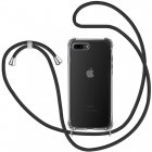 Icoveri Funda con Cordón Negro para iPhone 7/8 Plus