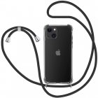 Icoveri Funda con Cordón Negro para iPhone 13 Mini