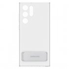 Samsung Clear Standing Cover Funda Transparente con Soporte para Galaxy S22 Ultra