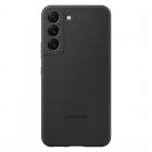 Samsung Silicone Cover Funda de Silicona Negra para Galaxy S22