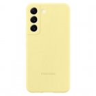 Samsung Silicone Cover Funda de Silicona Amarilla para Galaxy S22