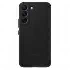 Samsung Leather Cover Funda de Piel Negra para Galaxy S22