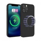 ICOVERI Funda Magnética de Silicona compatible con Iphone 13 PRO MAX, Magética, Compatible con Accesorios Magsafe y carga inalámbrica, para iPhone 13 Pro Max, color Negro
