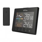 Purline WS015 Estación Meteorológica con Sensor Exterior/Salidas USB Negra