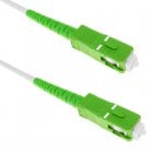 BeMatik Cable de Fibra Óptica SC/APC a SC/APC Monomodo Simplex 9/125 OS2 25m Blanco