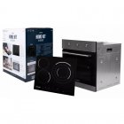 Infiniton HV-6FBV3F Home Pack Horno Multifunción 70L + Placa Vitrocerámica 3 Zonas Inox/Negro