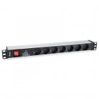 Equip Regleta Alimentación Rack 19" 1U 7x Schuko con Interruptor