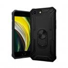 Icoveri Funda Protectora Militar Negra con Anillo y Soporte Magnético para iPhone 7/8/SE 2020