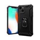 Icoveri Funda Protectora Militar Negra con Anillo y Soporte Magnético para iPhone 13 Mini