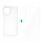Icoveri Pack Funda Gel TPU Antigolpes Transparente + Cristal Templado 9H para iPhone 12 Pro Max