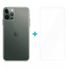 Icoveri Pack Funda Gel TPU Antigolpes Transparente + Cristal Templado 9H para iPhone 13 Pro Max