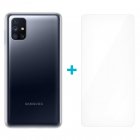 Icoveri Pack Funda Gel TPU Antigolpes Transparente + Cristal Templado 9H para Samsung Galaxy M51