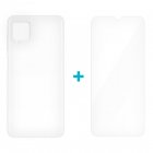 Icoveri Pack Funda Gel TPU Antigolpes Transparente + Cristal Templado 9H para Samsung Galaxy A12