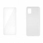 Icoveri Pack Funda Gel TPU Antigolpes Transparente + Cristal Templado 9H para Samsung Galaxy A51 5G