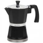 Cofan Baviera Cafetera Italiana de Aluminio 6 Tazas Negra