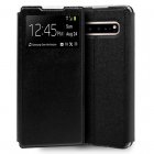 Cool Funda Flip Cover Liso Negro para Samsung Galaxy S10 5G G977