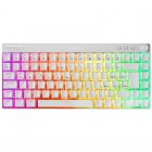 Mars Gaming MKCLOUD Teclado Mecánico Inalámbrico RGB Blanco Switch Rojo