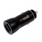 Cool Cargador de Coche 2xUSB 2.4A Negro