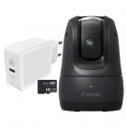 Canon PowerShot PX Kit Esencial Cámara Compacta 11.7MP Negra + Cargador + Tarjeta MicroSD 16GB