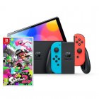 Nintendo Pack Switch OLED Azul Néon/Vermelho Néon + Splatoon 2