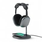Satechi ST-UCHSMCM Cargador Inalámbrico USB-C 7.5W con Soporte para Auriculares Negro