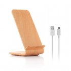InnovaGoods Cargador Inalámbrico con Soporte Qistan Madera