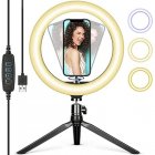 Nk Aro De Luz LED con Trípode y Soporte Ajustable para Smartphone